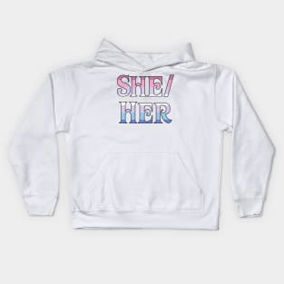 Bigender She/Her Kids Hoodie